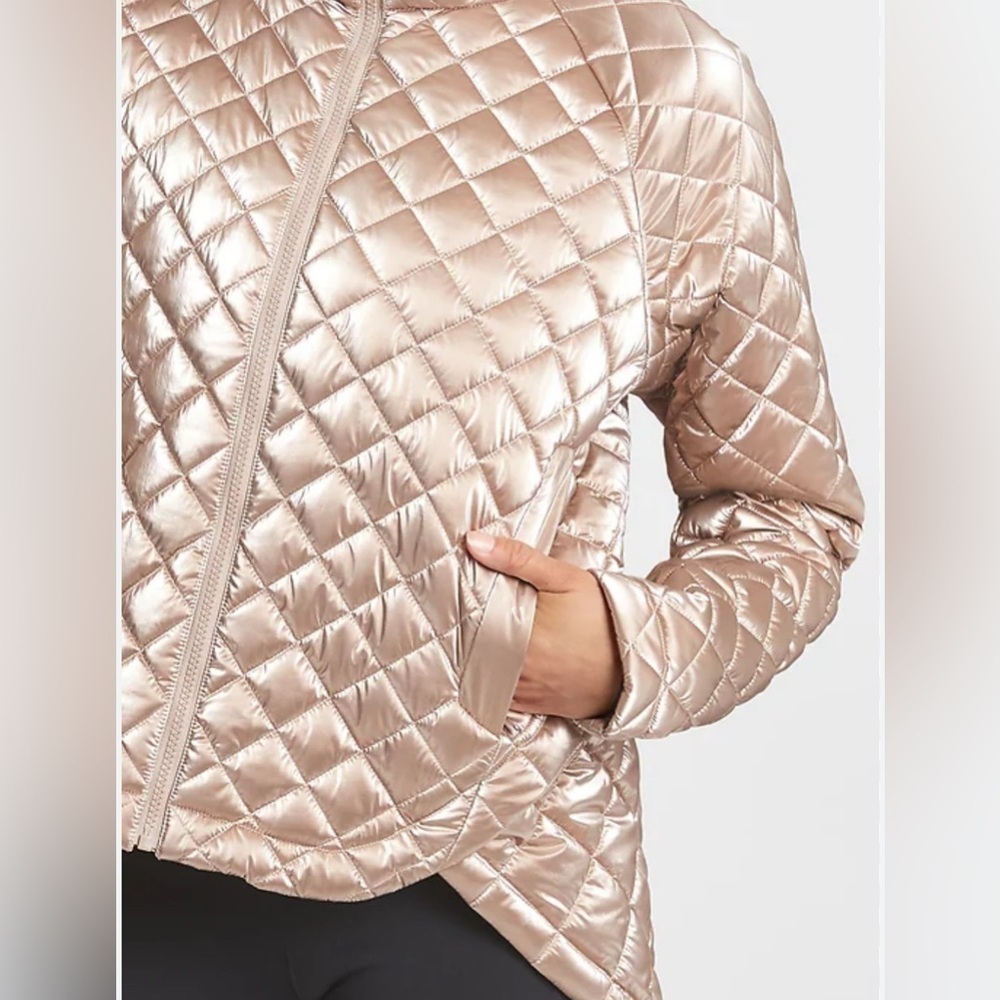 Whisper Featherless Metallic Jacket Champagne XS - Picture 7 of 9